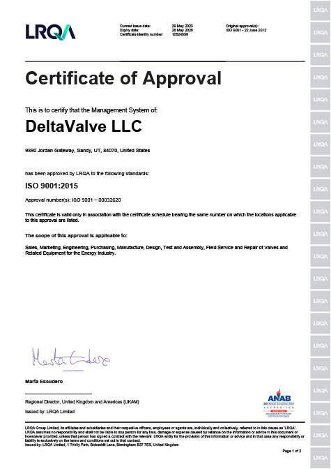 ISO 9001-2015 Certificate